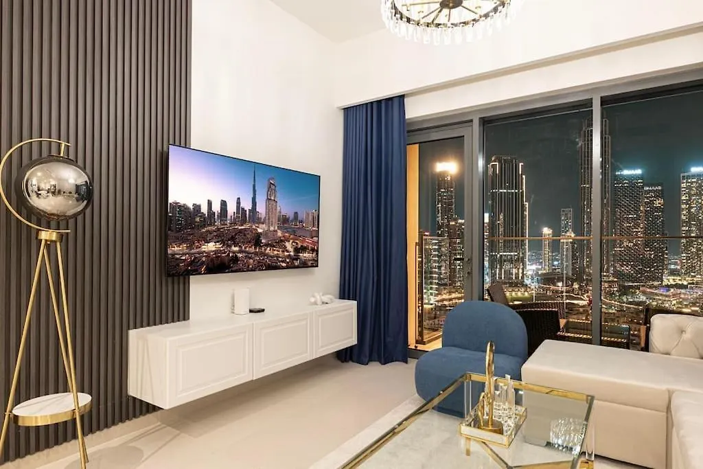 Lux Apartment I Full Burj View - 1 Min Dubai Mall