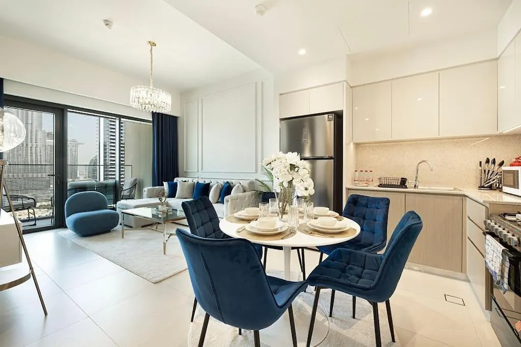 Lux Apartment I Full Burj View - 1 Min Dubai Mall