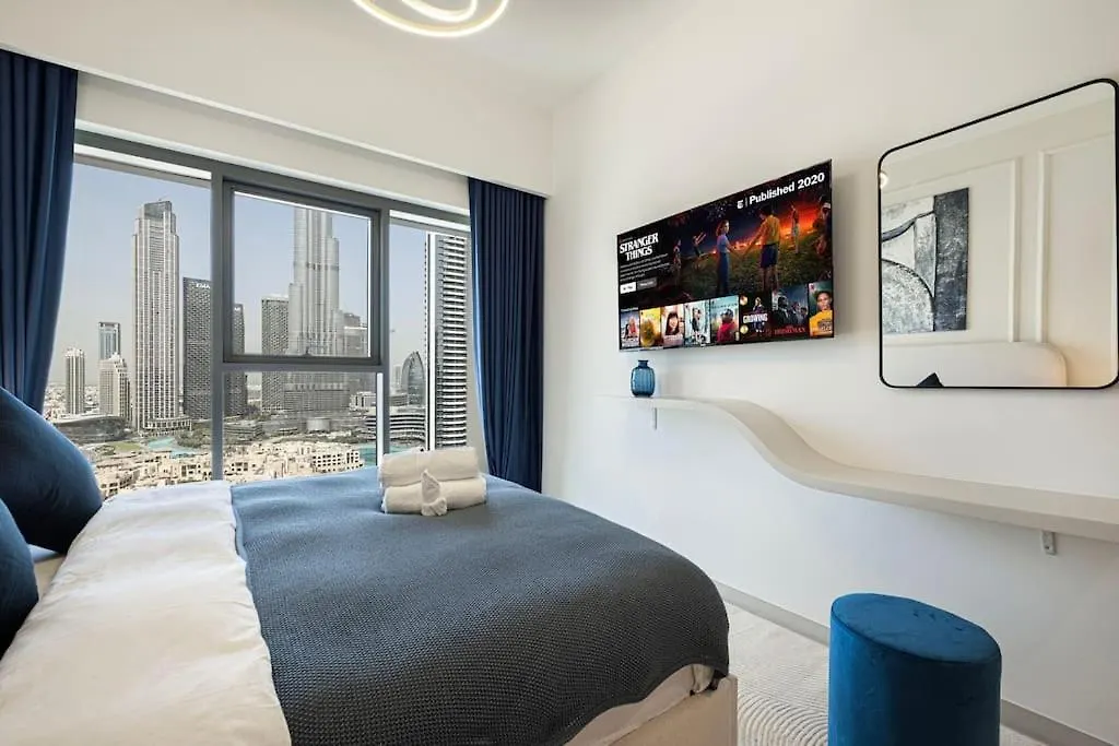 Lux Apartment I Full Burj View - 1 Min Dubai Mall United Arab Emirates