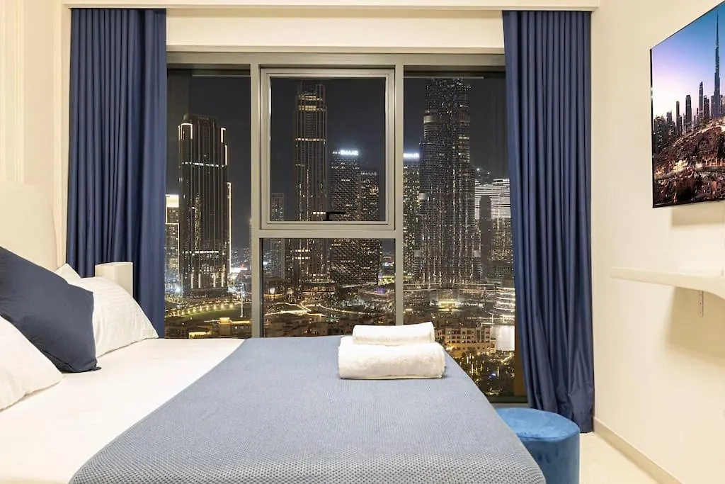 Lux Apartment I Full Burj View - 1 Min Dubai Mall