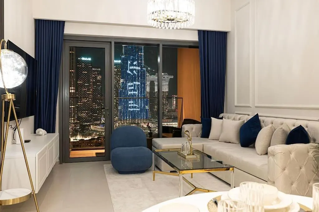 Lux Apartment I Full Burj View - 1 Min Dubai Mall