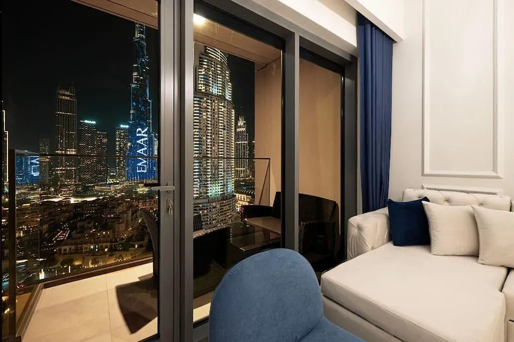 Lux Apartment I Full Burj View - 1 Min Dubai Mall