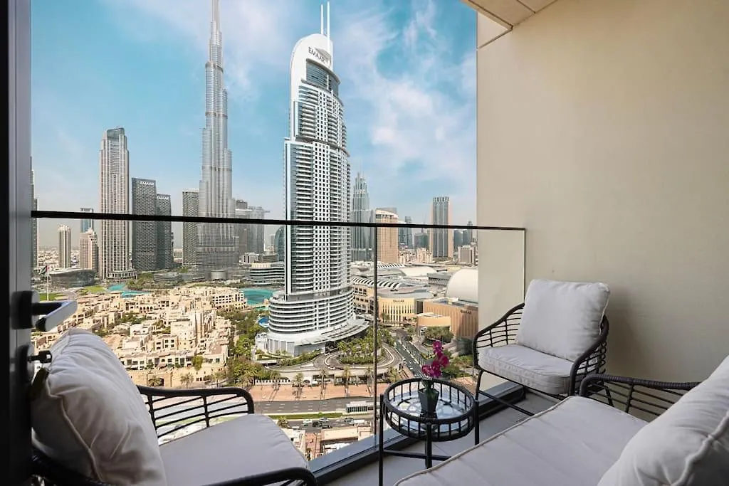 Lux Apartment I Full Burj View - 1 Min Dubai Mall
