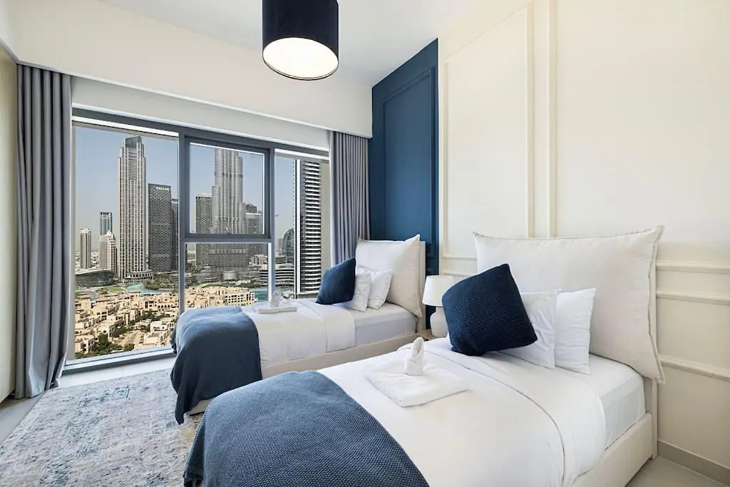 Lux Apartment I Full Burj View - 1 Min Dubai Mall United Arab Emirates