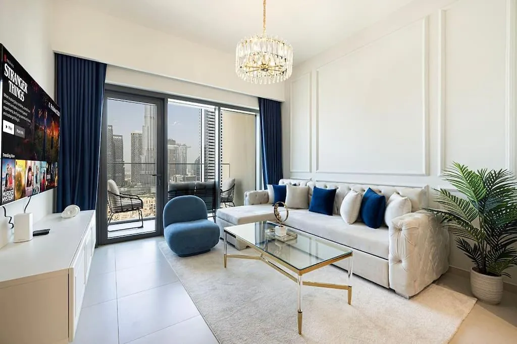 Lux Apartment I Full Burj View - 1 Min Dubai Mall