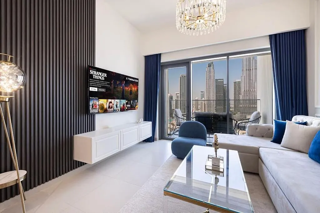 Lux Apartment I Full Burj View - 1 Min Dubai Mall
